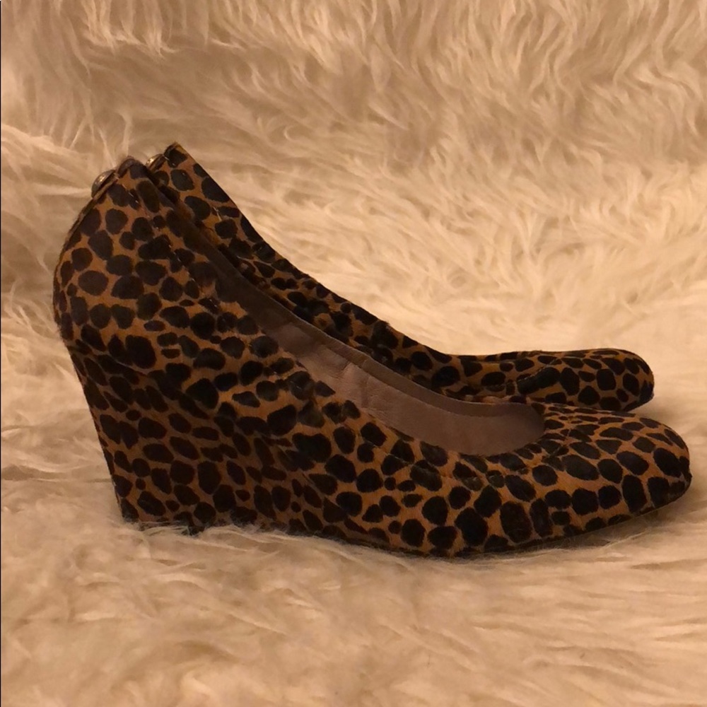 Vince Camuto Leopard Wedges